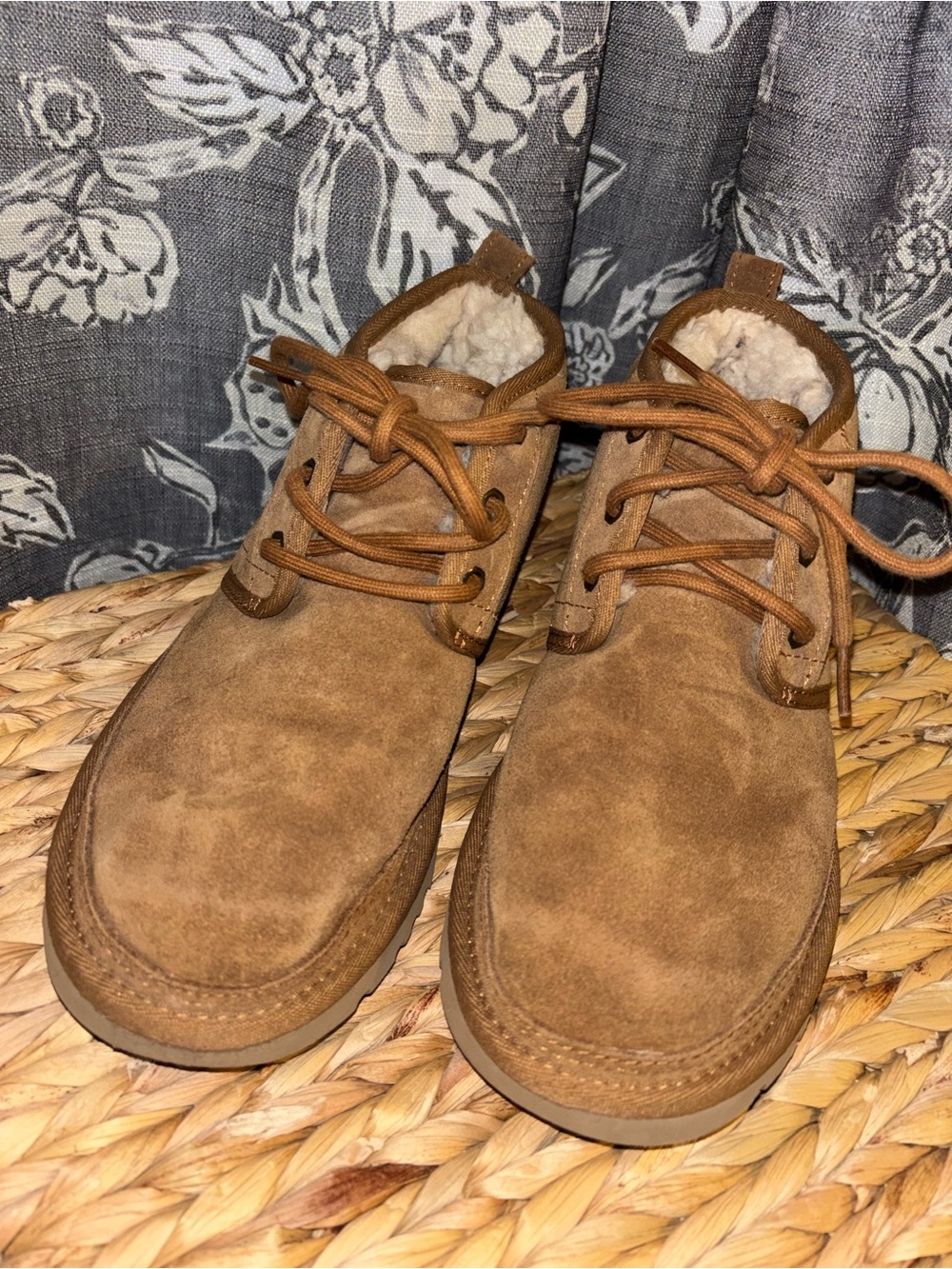 UGG Neumel Women’s Suede Boots in Chestnut